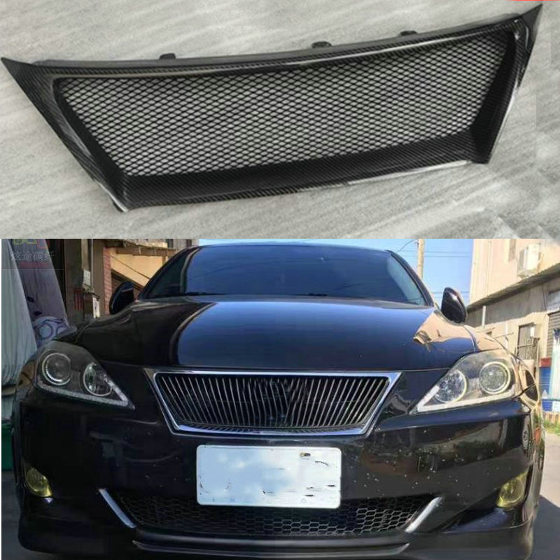 Carbon Fiber Front Mesh Grill Grille for Lexus IS250 IS350 2011-2013 ...