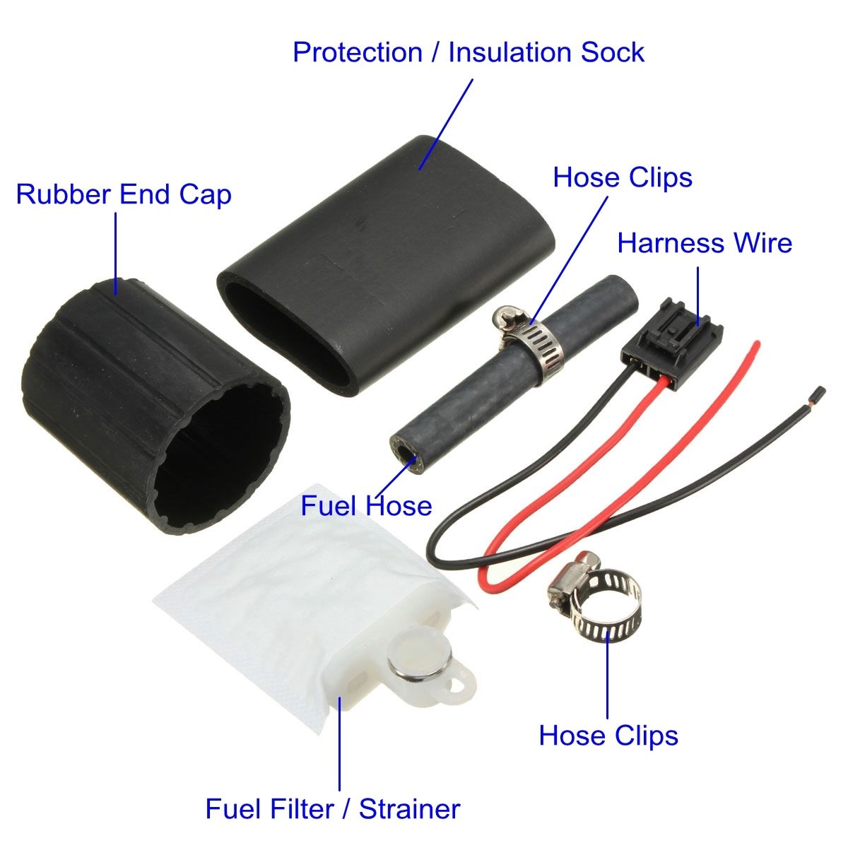 255LPH Electric Fuel Pump w//Strainer /& Installation kits Fits Nissan Subaru /&